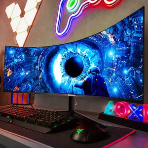 Hopestar ยูทราไวด์ติดผนัง49 "จอภาพ LCD 3840*1080 1ms โค้ง R1800คอมพิวเตอร์4K PC 144Hz HDR400มอนิเตอร์ - Product Image 2