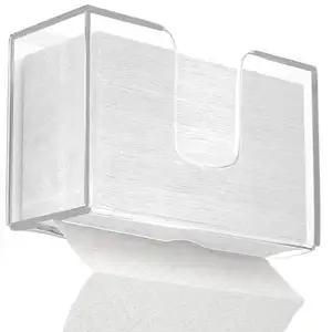 Groothandel Clear Wall Mounted Tissue Dispenser Doos Acryl Papieren Handdoek Houder Voor Badkamer Wc Keuken Kantoor