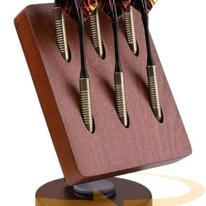 Wooden <b>Desktop</b> Dart Storage Rack 13.8x9.5x17cm Rotating <b>Shelf</b> For Darts Game Accessories Modern Design - Product Image 2
