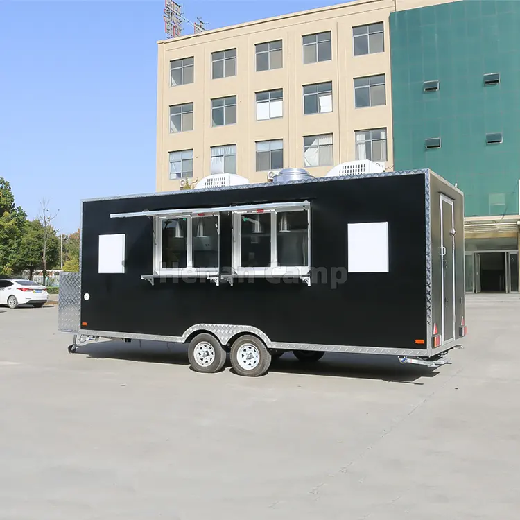 CAMP Food truck trailer pizza hamburguesa van catering Food trailer con equipos completos de cocina contenedor móvil Cocina