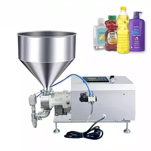 Semi automatic paste liquid weighing and filling machine honey cosmetics sauce cream high-precision packaging filling machine