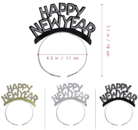 Kit de Fournitures pour Fête du Nouvel An 2027 : Chapeau de Fête, Bandeau, Pistolet à Confettis, Pistolet à Bruit, Ballon Gonflable, Cadre Photo et Accessoires Photo