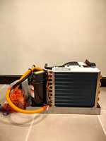 Climatiseur marin à compresseur à fréquence variable, système de pompe à chaleur, unité de refroidissement par air avec moteurs de ventilateur CC sans balais 24V 12000 BTU