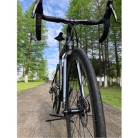 Ju75 — vélo de route en alliage d'aluminium, 18 vitesses, avec freins à disque, vtt, siluro2, de course, fibre de carbone, fourche avant