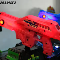 Máquina de Juegos Arcade de Disparos para Niños y Adultos, Operada con Monedas, Construcción de Metal y Plástico, 2 Jugadores, Uso en Interiores, Inglés