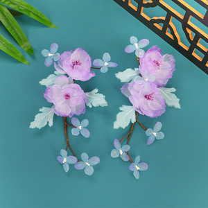 Nuevo Accesorio para el Cabello 2025, Hecho a Mano, con Flor Púrpura Etérea, para Cheongsam y Hanfu (Ropa Tradicional China) - Product Image 4