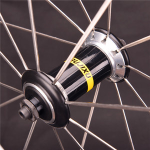 Paire de roues de vélo de route 700C Retro Silver avec frein en V Jantes de course à rayons plats 40mm - Product Image 4