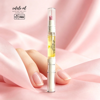 Stylo à Huile pour Cuticules SAGALAGA 3ml Vegan Bio 2-en-1 avec Repousse-Cuticules et Embout Fluide, Logo Personnalisé, Soin des Ongles Parfumé aux Fruits – Vente en Gros