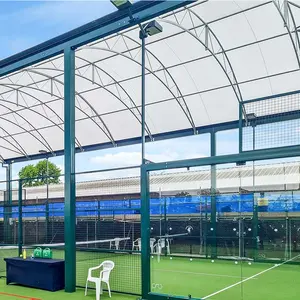 Padel Court Cover Dach Tennisplatz Zaun Padle Tennis Padel Felder Indoor Paddle Tennisplatz Supplier Factory