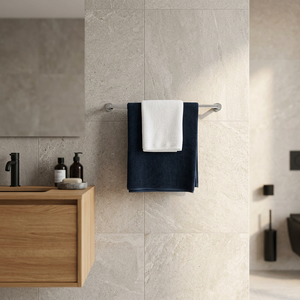 Toallero de Pared de Acero Inoxidable con Acabado Cromado, Diseño Minimalista, 1 Barra, Toallero Fijo para Baño - Product Image 6