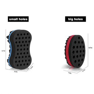 Éponge magique Hot Sale pour boucler les cheveux à froid, brosse à boucler les cheveux afro double face pour hommes noirs - Product Image 4