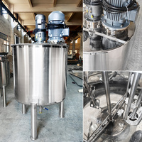HUNDOM Mélangeur de liquide et de poudre à chauffage électrique à double enveloppe avec réservoir de mélange de pâte agitateur