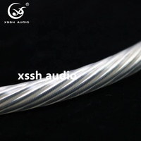 Ligne de fil RCA YIVO XSSH Audio Hifi 16AWGx8 Core tricotage haute pureté plaqué argent interconnection amplificateur CD câble Audio de Signal