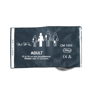 Acessórios médicos GE Reutilizável Adulto Verde Nylon Único Tubo NIBP Cuff Pressão Arterial Cuff para Uso Hospitalar - Product Image 2