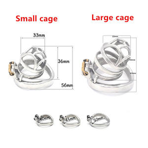Neue kurze männliche Keuschheit Gerät Penis Ring <span class=keywords><strong>Cock</strong></span> Lock BONDAGE Hülle Freeze Delay Ejakulation BDSM Fetisch für den Menschen - Product Image 6