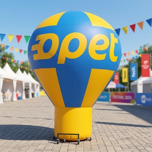 Ballon publicitaire Balorama de 6 à 8 pieds pour toit, avec impression numérique, pompe à air électrique, couleur personnalisée pour utilisation en extérieur - Product Image 2