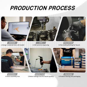 Chất lượng cao đòn bẩy duy nhất Nhà bếp Vòi Mixer dài vòi nước bồn rửa nhà bếp nước nóng và lạnh - Product Image 5