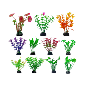 Ornements de plantes aquatiques en plastique de luxe écologiques Herbe d'eau verte pour <span class=keywords><strong>aquarium</strong></span> <span class=keywords><strong>Fish</strong></span> Tank Accessoires de bureau et d'extérieur - Product Image 4