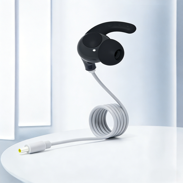 Ear Clip Cable with Round Connector for VNS TAVNS TVNS Neuromodulation Therapy