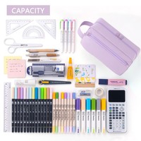 Grande trousse à crayons scolaire portable, vente en gros, fabricant de papeterie, porte-stylos, sac à crayons pour enfants