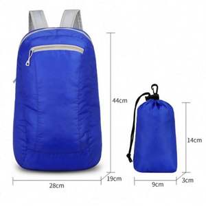Sac à dos pliable léger personnalisé, sac de voyage durable pour l'extérieur, sac d'entraînement scolaire pour hommes et femmes - Product Image 2