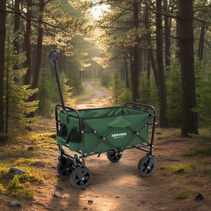 Carrito Plegable XEGHIGS Verde, Capacidad de 225 lb, Todoterreno, para Camping, Jardinería, Pesca y Compras - Product Image 2