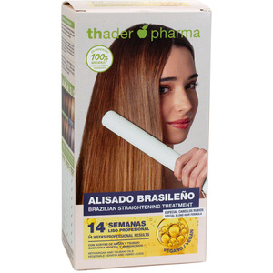 Tratamiento Alisante Brasileño Thader Pharma para Cabello Rubio, Fórmula Vegana de 14 Semanas - Product Image 1