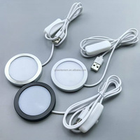 Vente flash : lampes LED USB 60x60 mm, design moderne, plafonnier intérieur pour cuisine, armoire et camping-car, caravane, éclairage