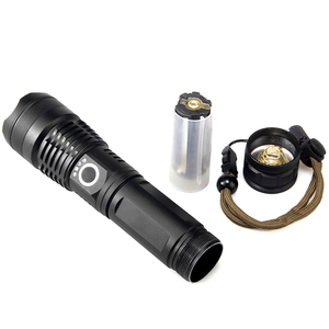 Đèn Pin USB Chiến Thuật Sạc Được Chống Nước Đèn Pin XHP50 LED Siêu Sáng Zoom Mạnh 18650 26650 - Product Image 6