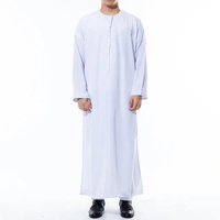 Haute qualité, meilleur design, uniforme thobe musulman pour hommes, thobe musulman de grande taille à des prix abordables pour hommes en vente