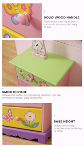 Conception populaire et Qualité des Enfants En Bois Fée <span class=keywords><strong>3</strong></span> <span class=keywords><strong>tiroirs</strong></span> armoire enfants meubles Tiroir Armoire - Product Image 5