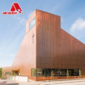 Paneles de sándwich de aluminio para Exterior, revestimiento de pared de Metal decorativo para fachadas Vintage, <span class=keywords><strong>Panel</strong></span> compuesto de <span class=keywords><strong>cobre</strong></span> y plástico para pared de cortina - Product Image 2