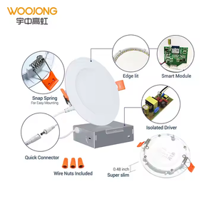 Woojong siêu mỏng dẫn ánh sáng Trần 5cct Lựa chọn độ sáng cao Downlight ETL được phê duyệt cho <span class=keywords><strong>UL</strong></span> nhựa nóng bán - Product Image 6