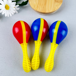 Wholesale Orff Percussion <b>Instrument</b> Colorful Plastic Maracas Children Rhythm <b>Instruments</b> Shakers <b>Musical</b> <b>Instrument</b> Tool Toys - Product Image 2