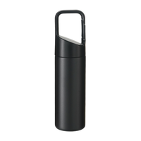 Bouteille isotherme en acier inoxydable à double paroi, design élégant, avec sac de transport, tasse isotherme portable