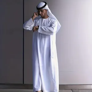 Khamis arabイスラムモロッコカタールホワイトメンズジャラビヤクルタパジャマデザイン服男性用黒ジーンズthobe男性イスラム教徒