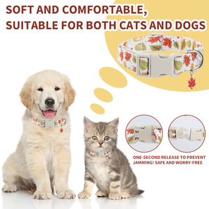 Collares para mascotas con colgante para perros y gatos, collar ajustable, suave y duradero, estampado, para perros pequeños, medianos y grandes, accesorios - Product Image 3