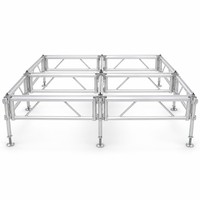 Scène en aluminium réglable en hauteur, à assembler, pour événements promotionnels commerciaux en plein air