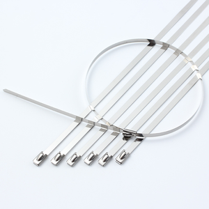 Bridas <span class=keywords><strong>de</strong></span> Cable Autoblocantes con Cierre <span class=keywords><strong>de</strong></span> Bola, Ecológicas, para Uso Industrial, <span class=keywords><strong>de</strong></span> <span class=keywords><strong>Metal</strong></span> 201, 304, 316, para Agrupar Cables, Bridas <span class=keywords><strong>de</strong></span> Acero Inoxidable - Product Image 1