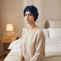 Bonnet de nuit 100% Soie de Mûrier pour Femme, Bonnet de Sommeil Souple, Foulard de Soin Capillaire en Satin, Logo Personnalisé, Vente en Gros OEM