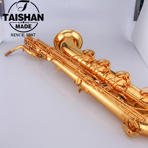 Saxofón Barítono Eb Profesional de Alta Calidad Taishan TSBS-680, Acabado en Laca Dorada, <span class=keywords><strong>Boquilla</strong></span> Grabada a Mano, Fácil Instalación, China - Product Image 4