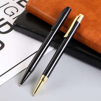 Bolígrafo de marca de Hotel de lujo, instrumento de escritura de Metal con logotipo personalizado, publicidad pesada de 0,7mm, promoción de regalo personalizada