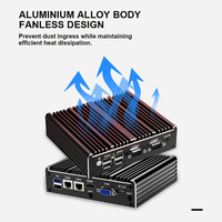 Mini PC Industrial Sin Ventilador, Barebone, Intel Celeron J1900, 2 Puertos LAN, 6 USB, Ubuntu, Win 10/11