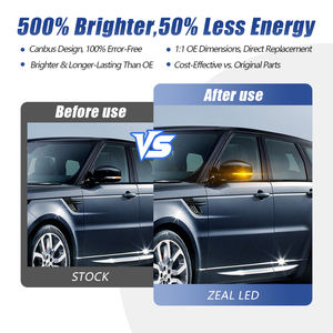 Lot de 2 clignotants latéraux à LED dynamiques pour rétroviseurs extérieurs Land Rover Range Rover Sport/Evoque/<span class=keywords><strong>MK</strong></span> IV L405 - Product Image 5