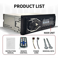 Reproductor MP3 para Auto Universal Multifuncional 1DIN con 2 Puertos USB de Carga Rápida, Radio FM, Reproductor MP3 con Tarjeta TF
