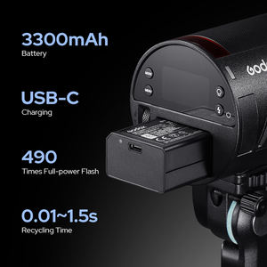 <span class=keywords><strong>Flash</strong></span> para Exteriores Godox AD100 Pro <span class=keywords><strong>II</strong></span> de 100 Ws, 2.4G TTL, <span class=keywords><strong>Flash</strong></span> de Fotografía, <span class=keywords><strong>Flash</strong></span> de Bolsillo HSS para Retratos y Grabaciones en Sitio - Product Image 3