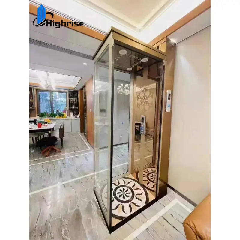 4m 6m 실내 및 실외 주거용 승객 엘리베이터 저렴한 빌라 하우스 리프트 2-5 층 소형 가정용 엘리베이터 판매
