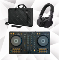 Pioneer DJ DDJ-FLX4 DJ Bag CUE1 Headphone Bundle Home Practice Kit Neuf
