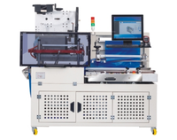 Machine automatique horizontale de découpe, de thermoscellage et d'étiquetage de films poly pour chaussures et l'exécution des commandes e-commerce
