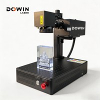 Marqueur laser UV 5W/10W, graveur 3D pour cristaux, machine de gravure à froid pour verre et plastique, idéale pour les cadeaux